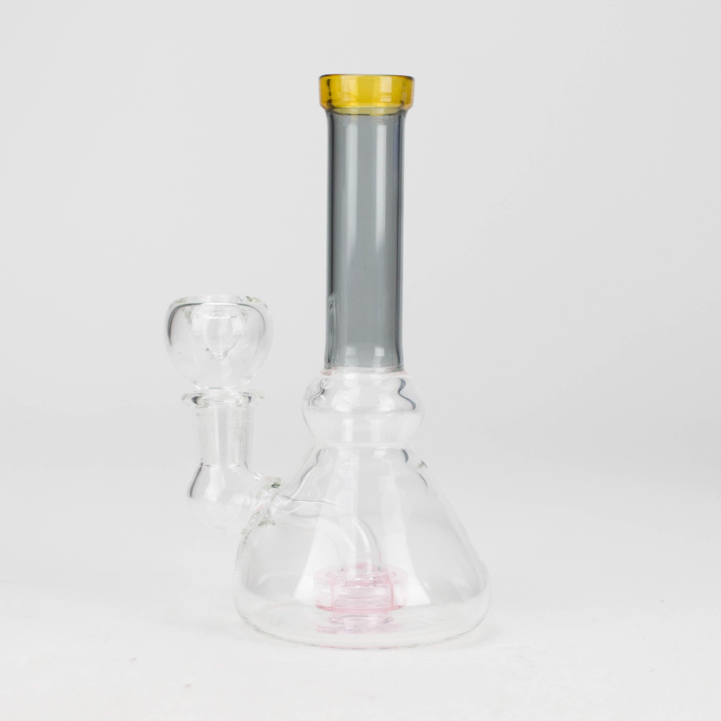 6" Cone difuser assorted bong | 14mm Bowl Joint | Stemless Design