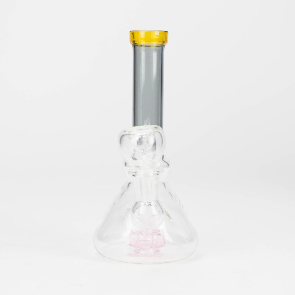 6" Cone difuser assorted bong | 14mm Bowl Joint | Stemless Design