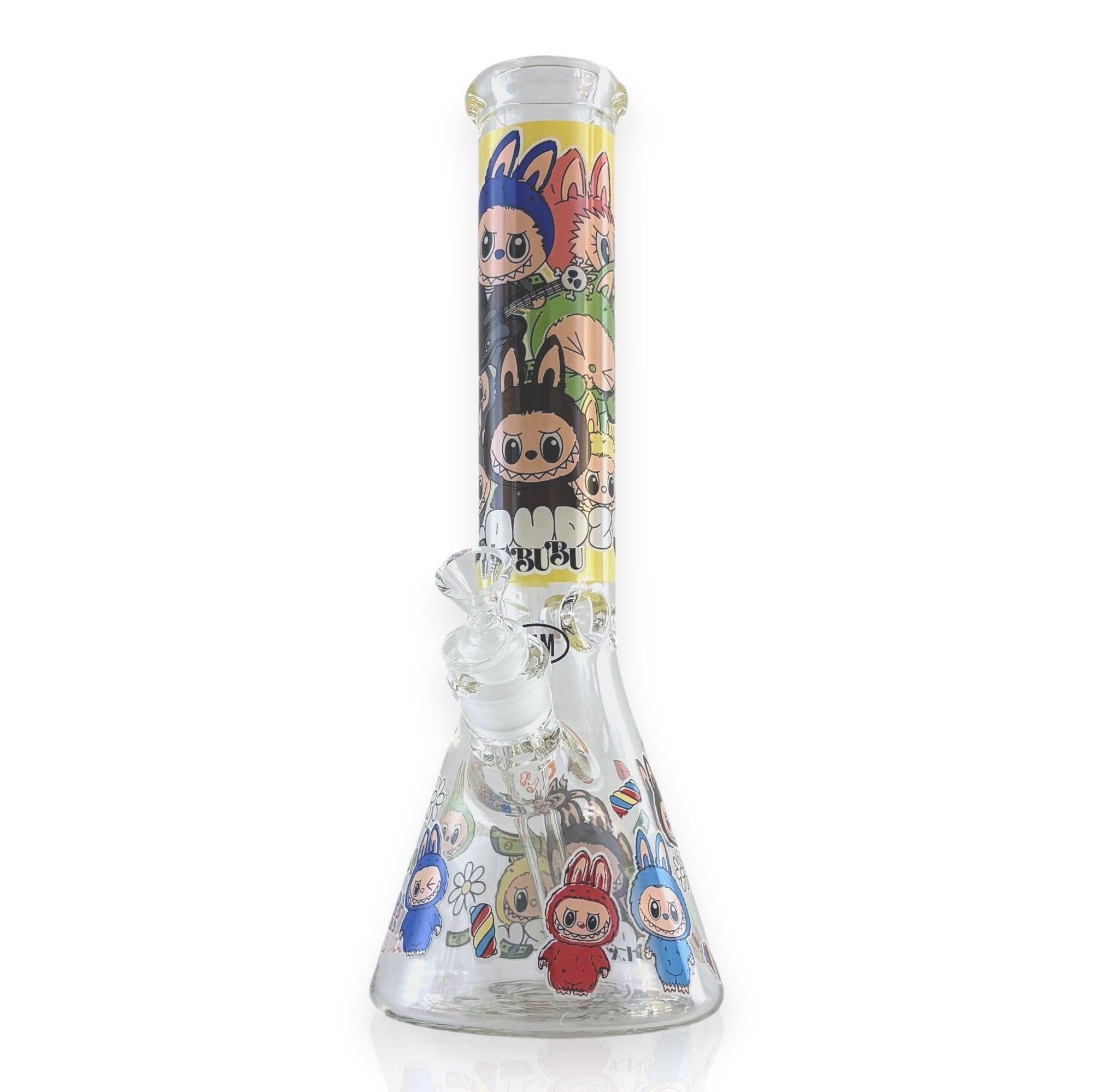 14" 7MM “Cute Monster Crew” Heavy-Duty Beaker Water Pipe