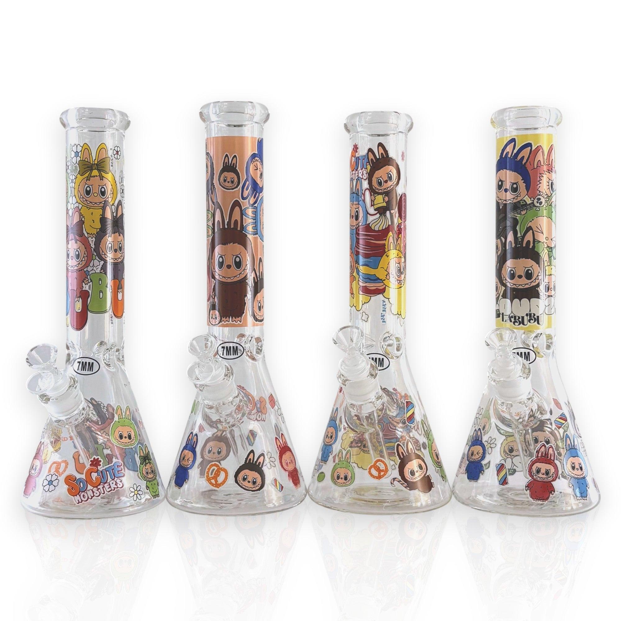 14" 7MM “Cute Monster Crew” Heavy-Duty Beaker Water Pipe Main image