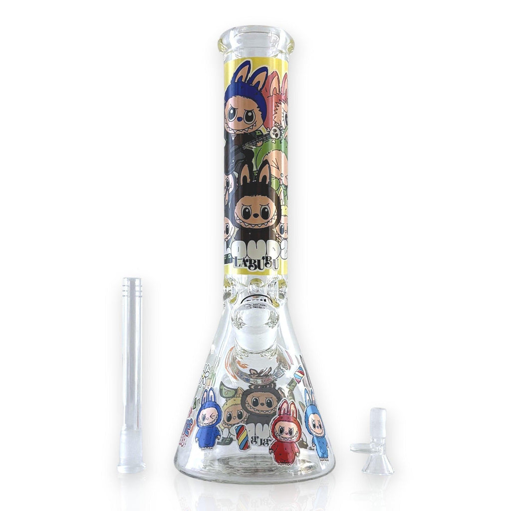 14" 7MM “Cute Monster Crew” Heavy-Duty Beaker Water Pipe