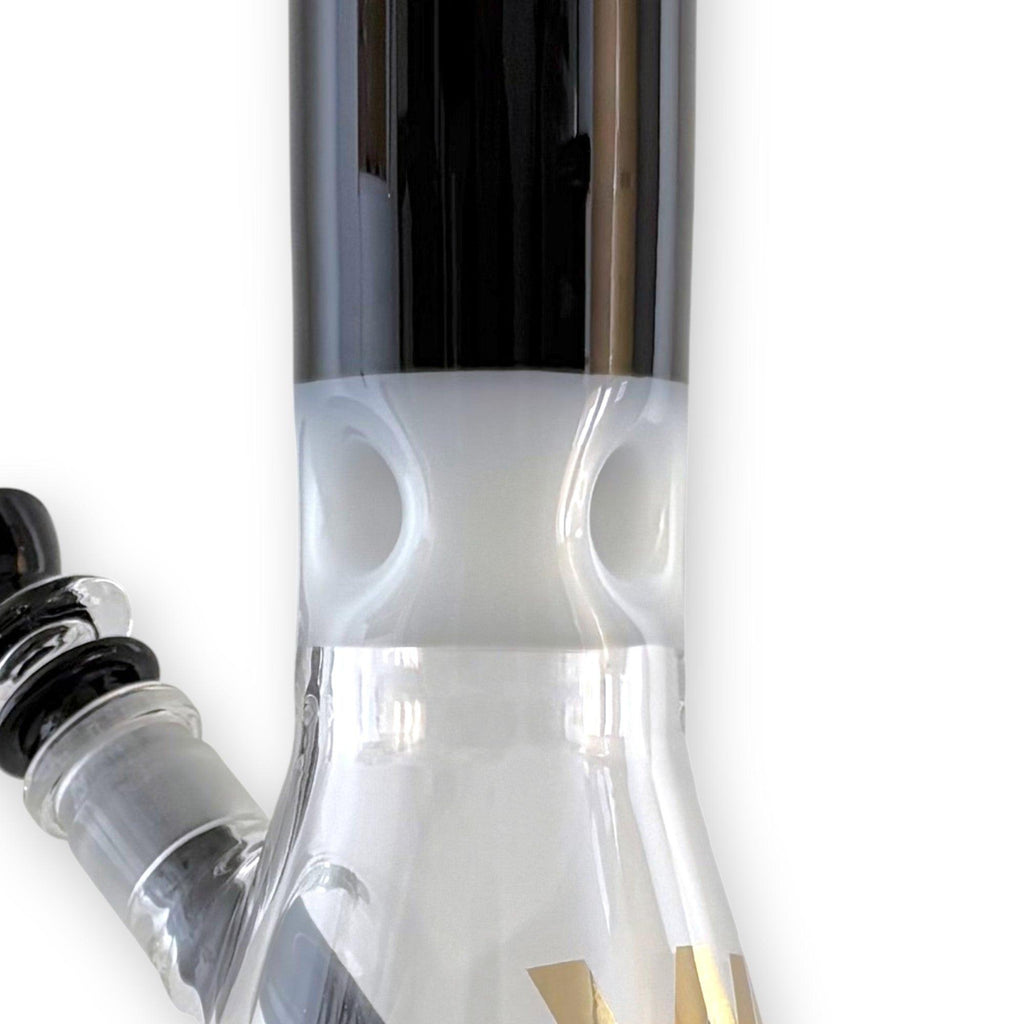 Wellcann | 16" Heavy-Duty 7MM Beaker Water Pipe – Extra Thick Base-Black