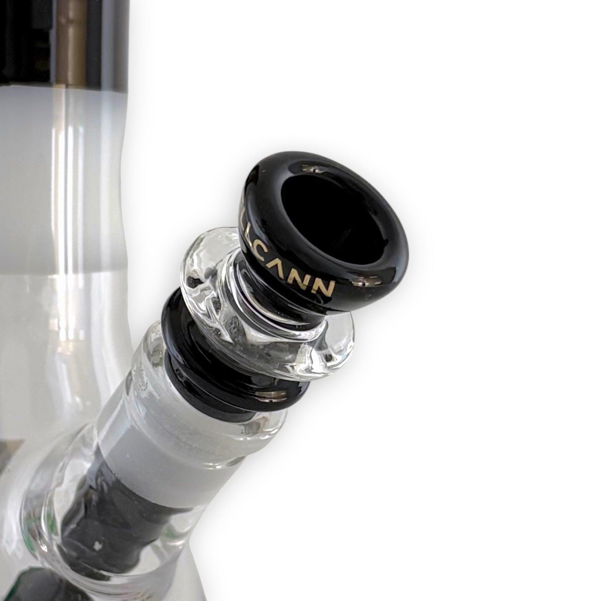 Wellcann | 16" Heavy-Duty 7MM Beaker Water Pipe – Extra Thick Base-Black