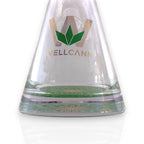 Wellcann | 16" Heavy-Duty 7MM Beaker Water Pipe – Extra Thick Base-Green