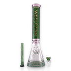 Wellcann | 16" Heavy-Duty 7MM Beaker Water Pipe – Extra Thick Base-Green