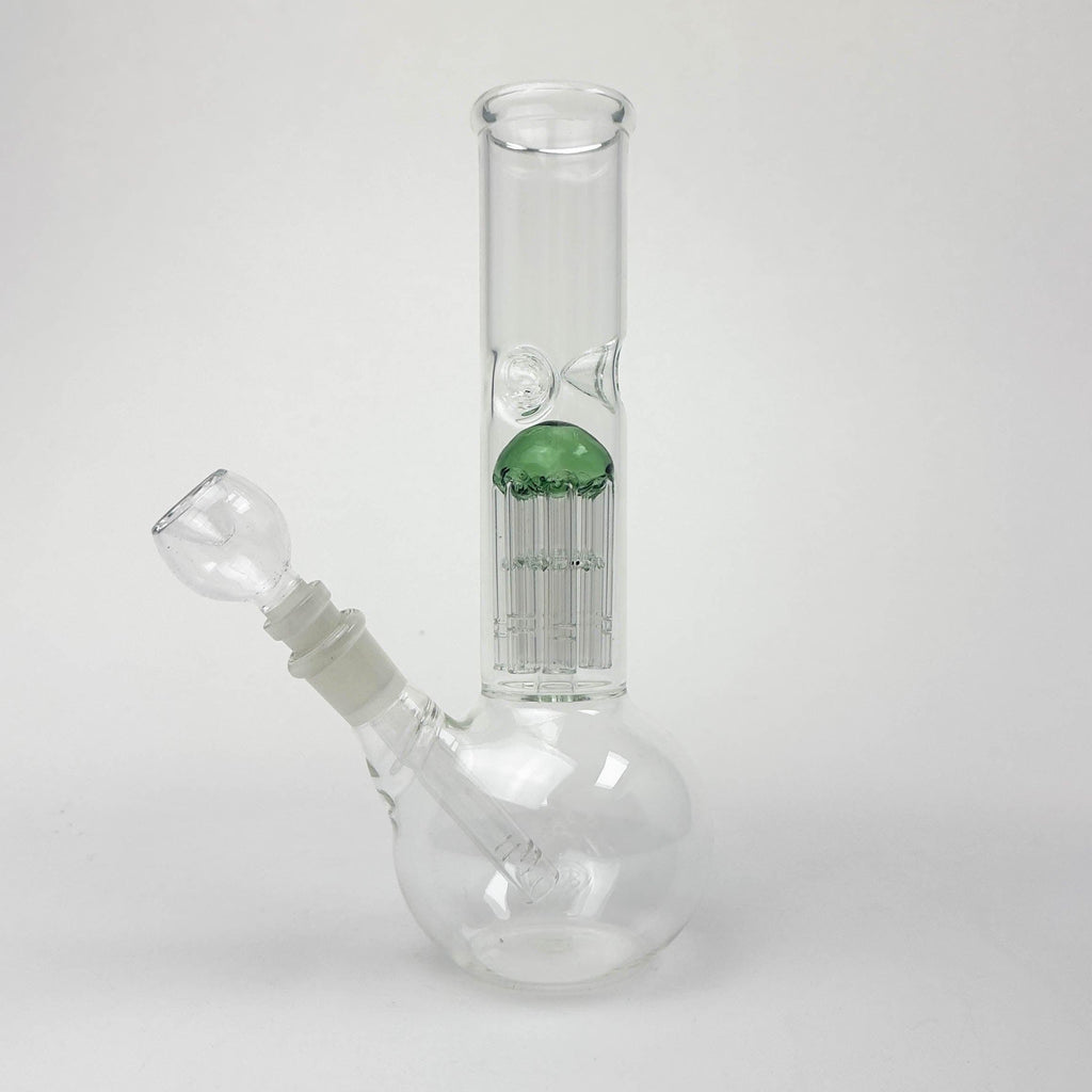 10" Tree Perc Round Glass Bong
