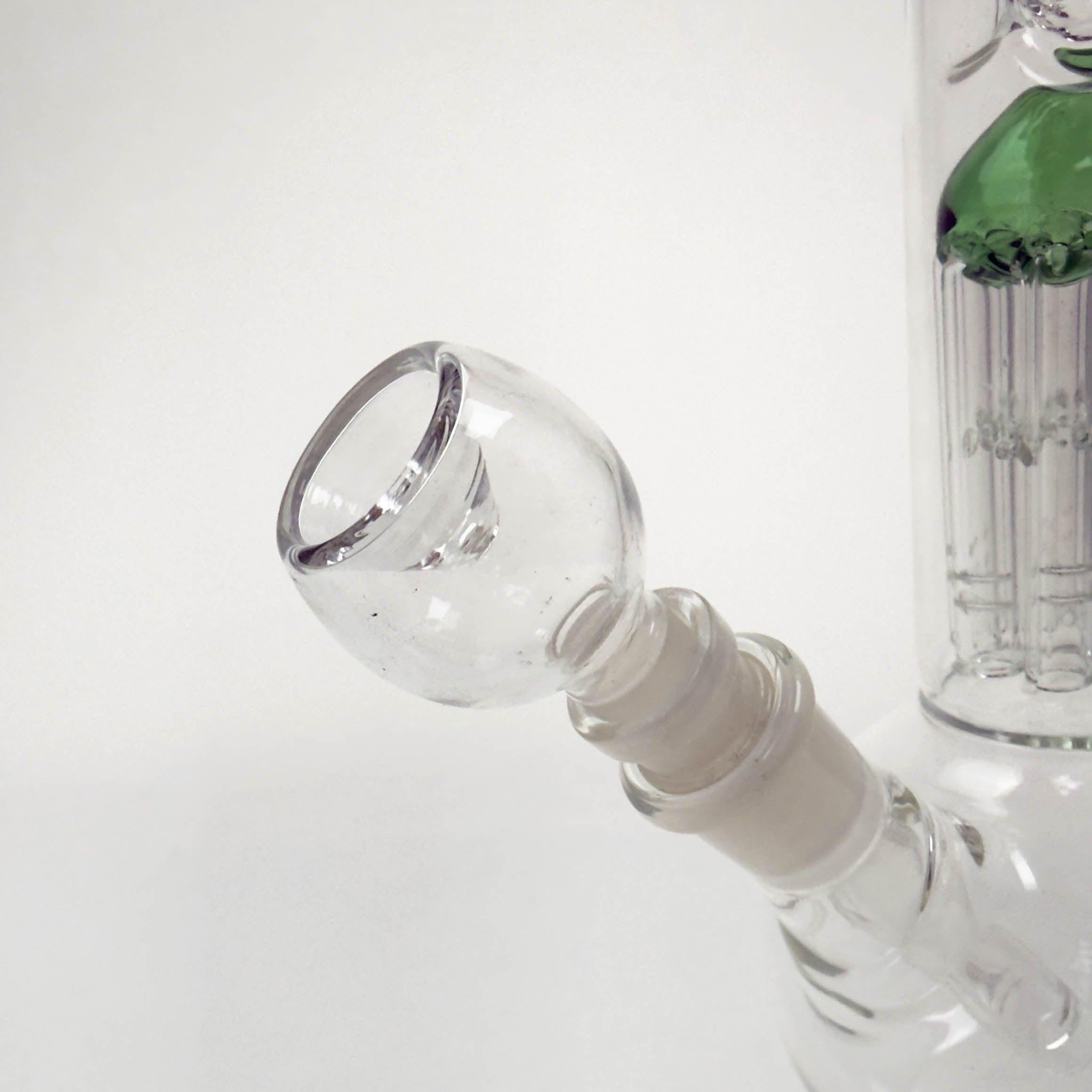 10" Tree Perc Round Glass Bong