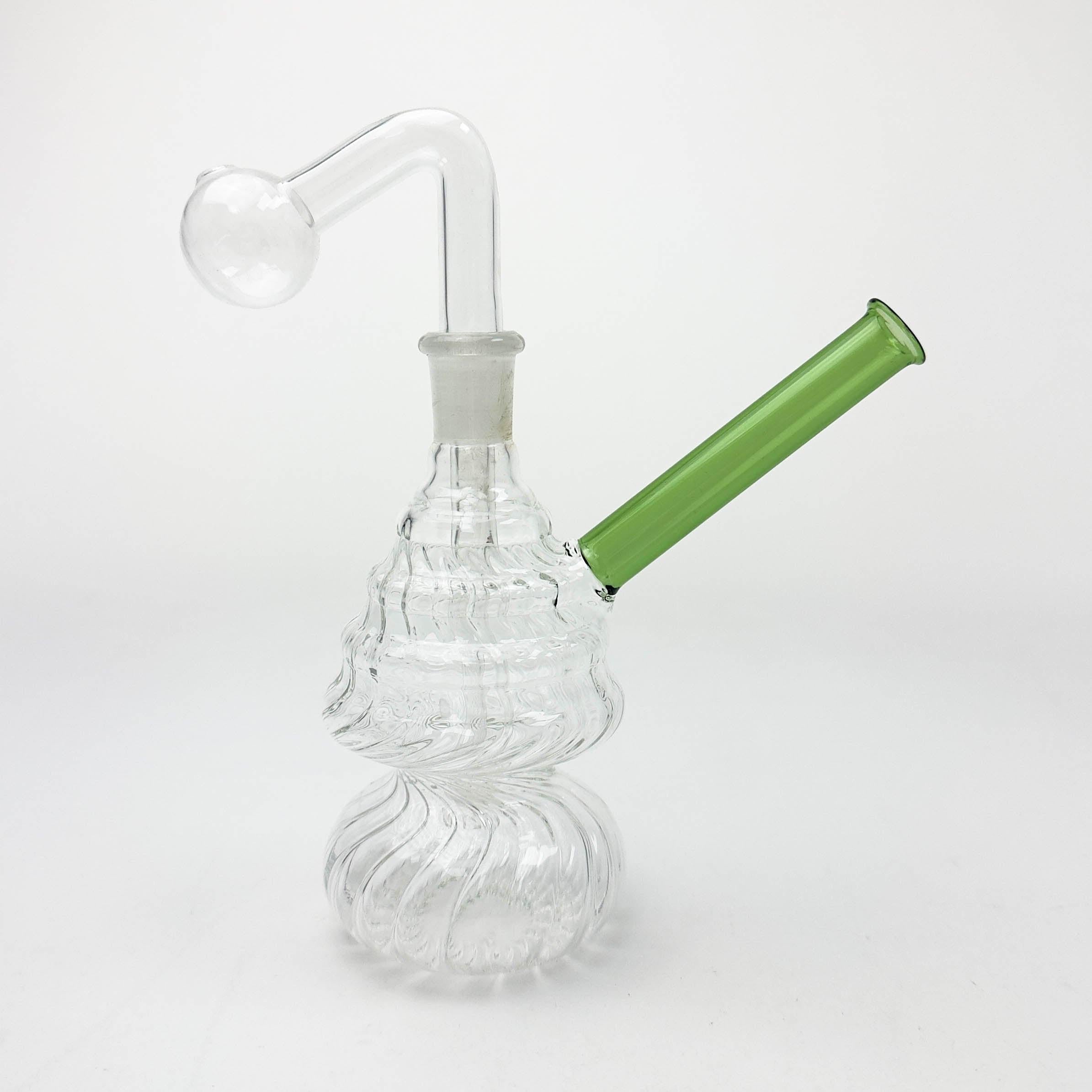 7" Wrinkled Oil Burner Water Bong – Assorted Colors Secondary image