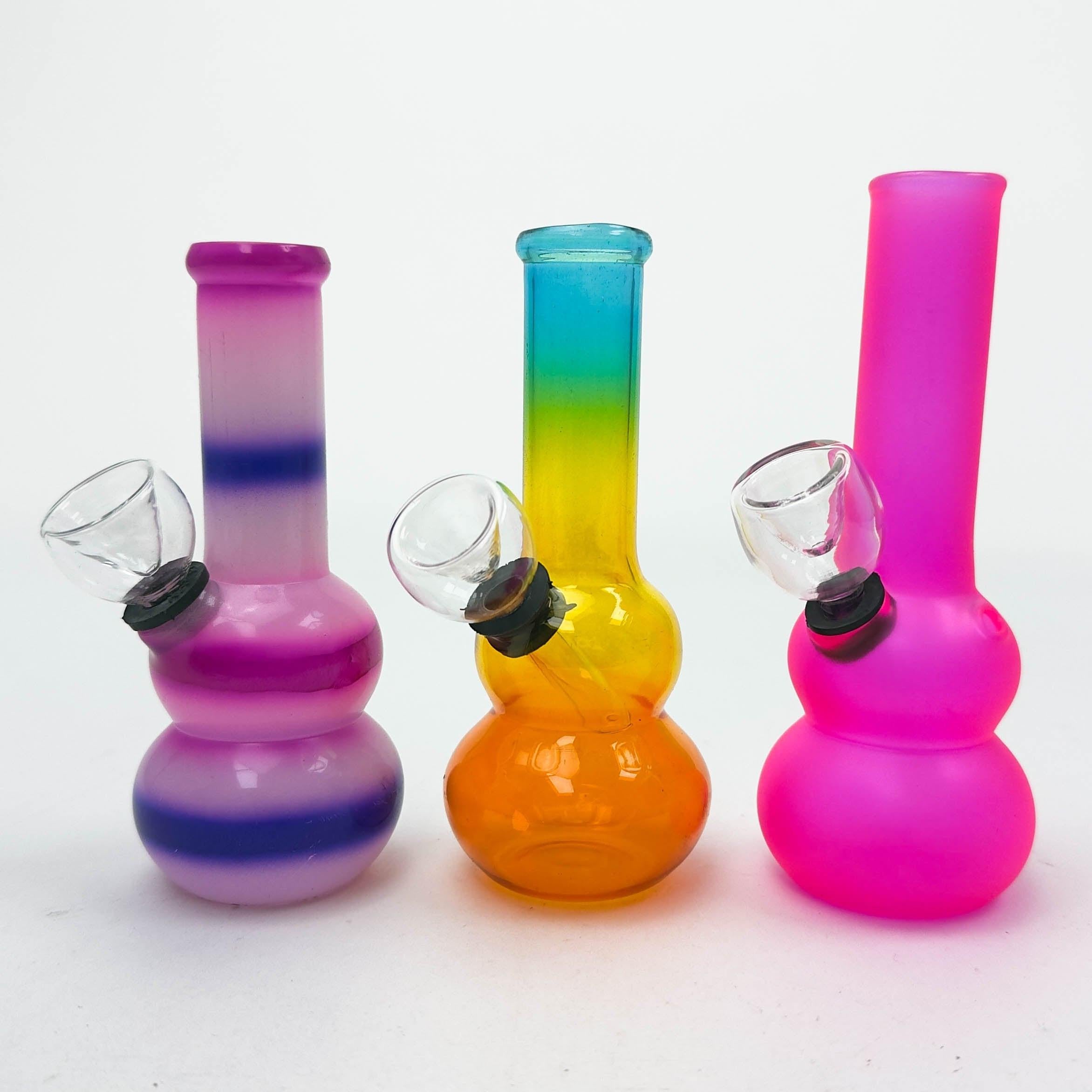 5" Assorted Glass Water Bong with Carb Hole Main image