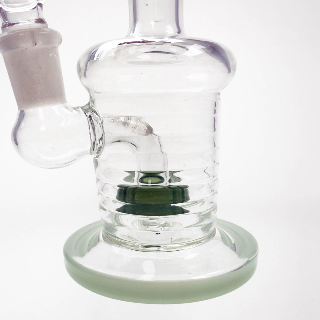 7" Clear Ring Glass Bong with Water Diffuser