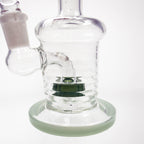 7" Clear Ring Glass Bong with Water Diffuser