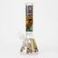 14" 7mm Glass Bong With Abstract Art Design