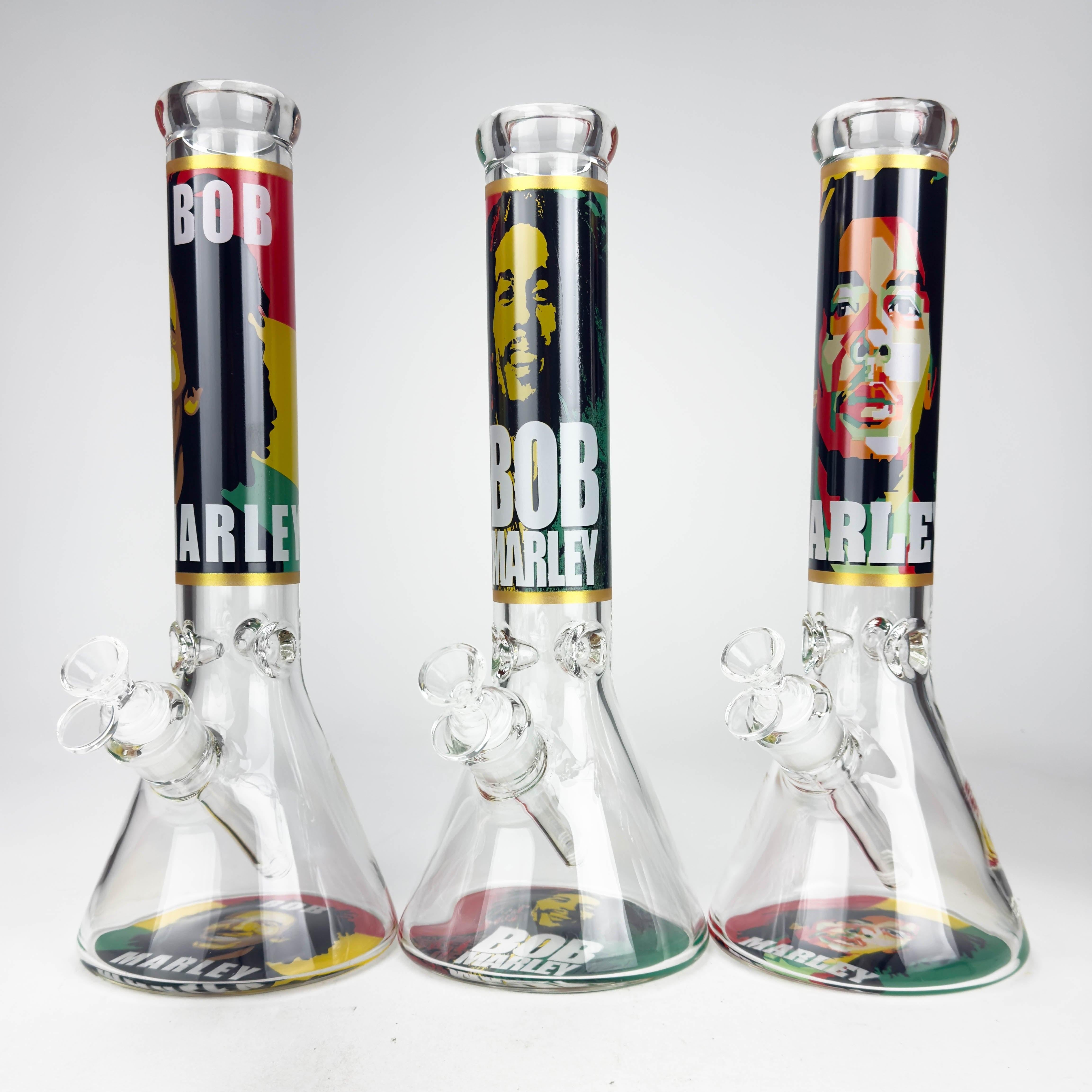 14" BM Design Glass Bong – 7mm Thick with Ice Catcher Main image