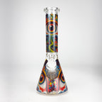 10″ Eyes Design Glass Beaker Water Pipe