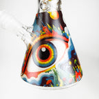 10″ Eyes Design Glass Beaker Water Pipe