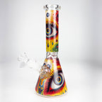 10″ Eyes Design Glass Beaker Water Pipe