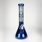 14" Eye Design Glass Bong – 7mm Thick with Ice Catcher