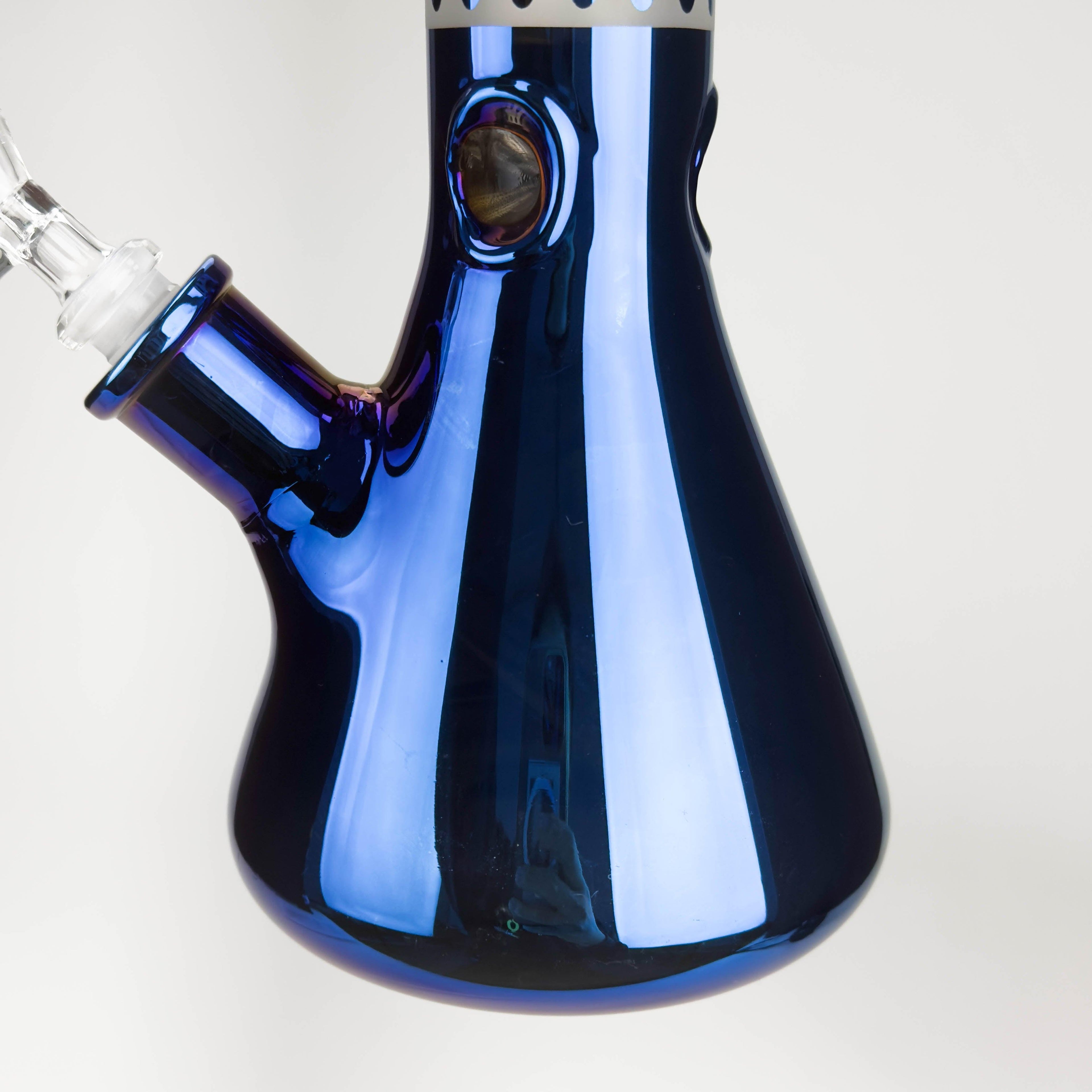 14" Eye Design Glass Bong – 7mm Thick with Ice Catcher