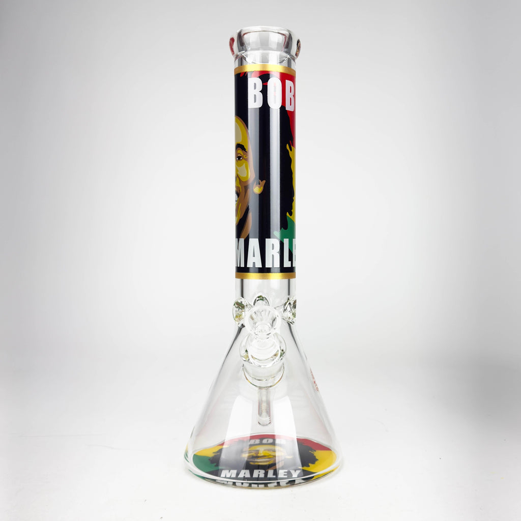 14" BM Design Glass Bong – 7mm Thick with Ice Catcher
