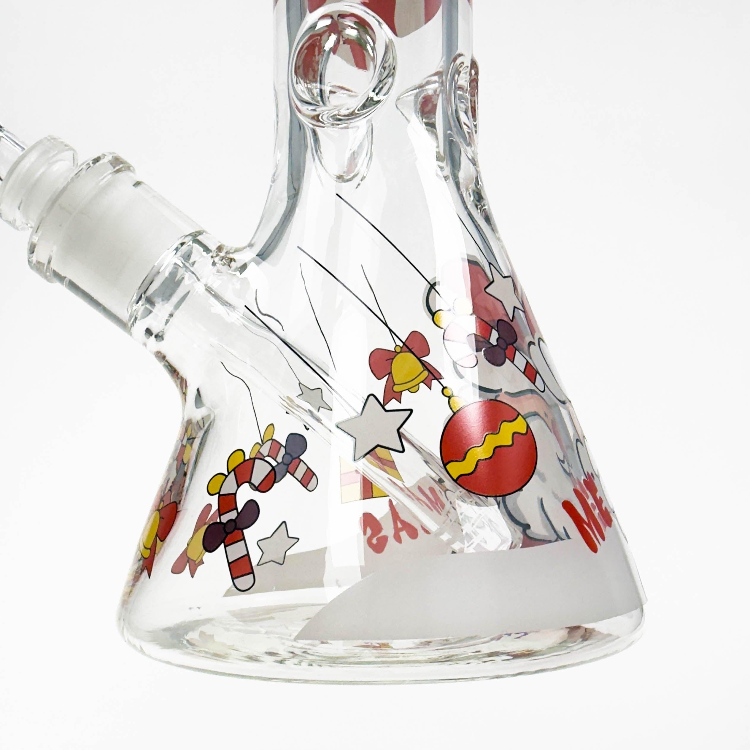 14" Holiday Series 7mm Thick Glass Water Bong – Glow in the Dark