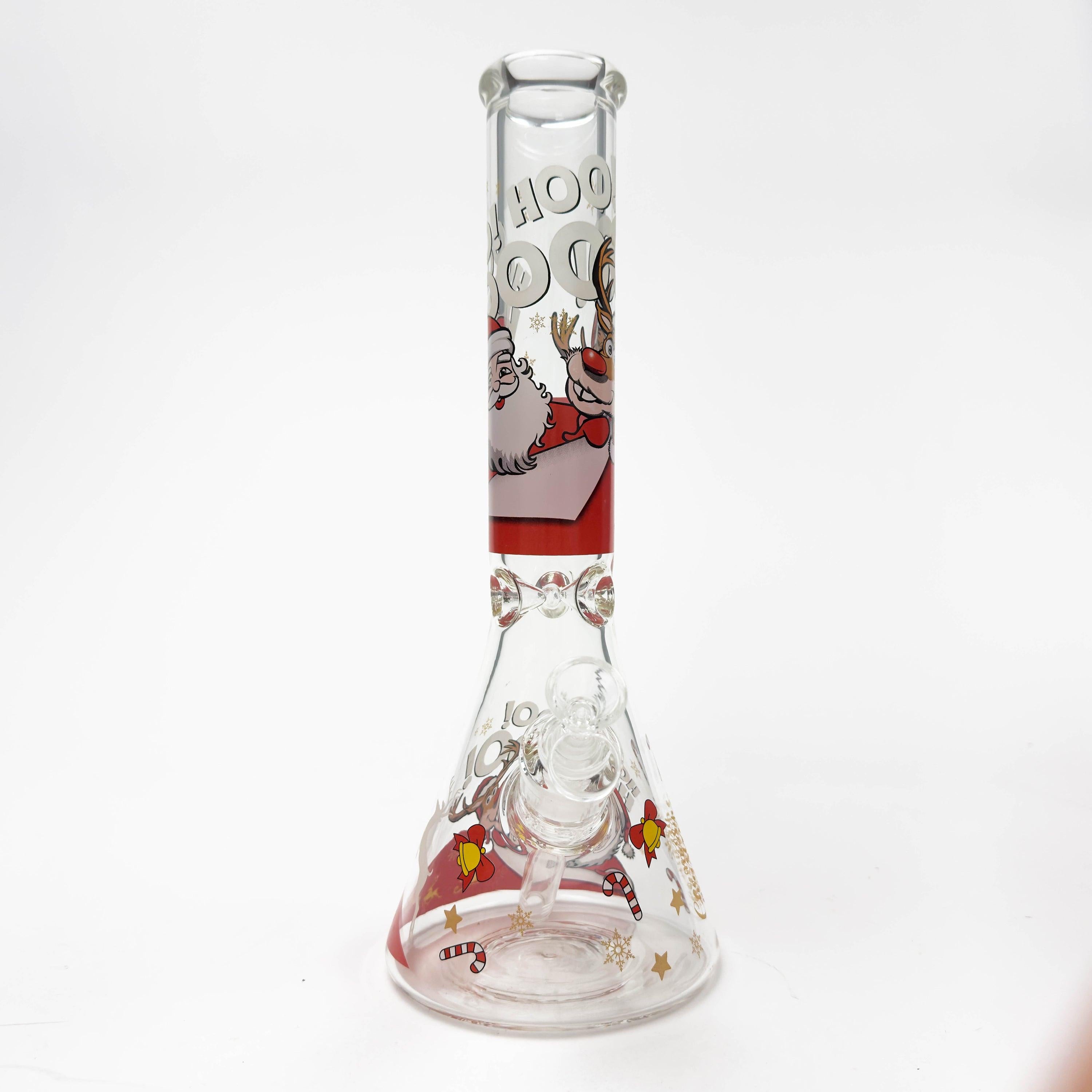 14" Holiday Series 7mm Thick Glass Water Bong – Glow in the Dark