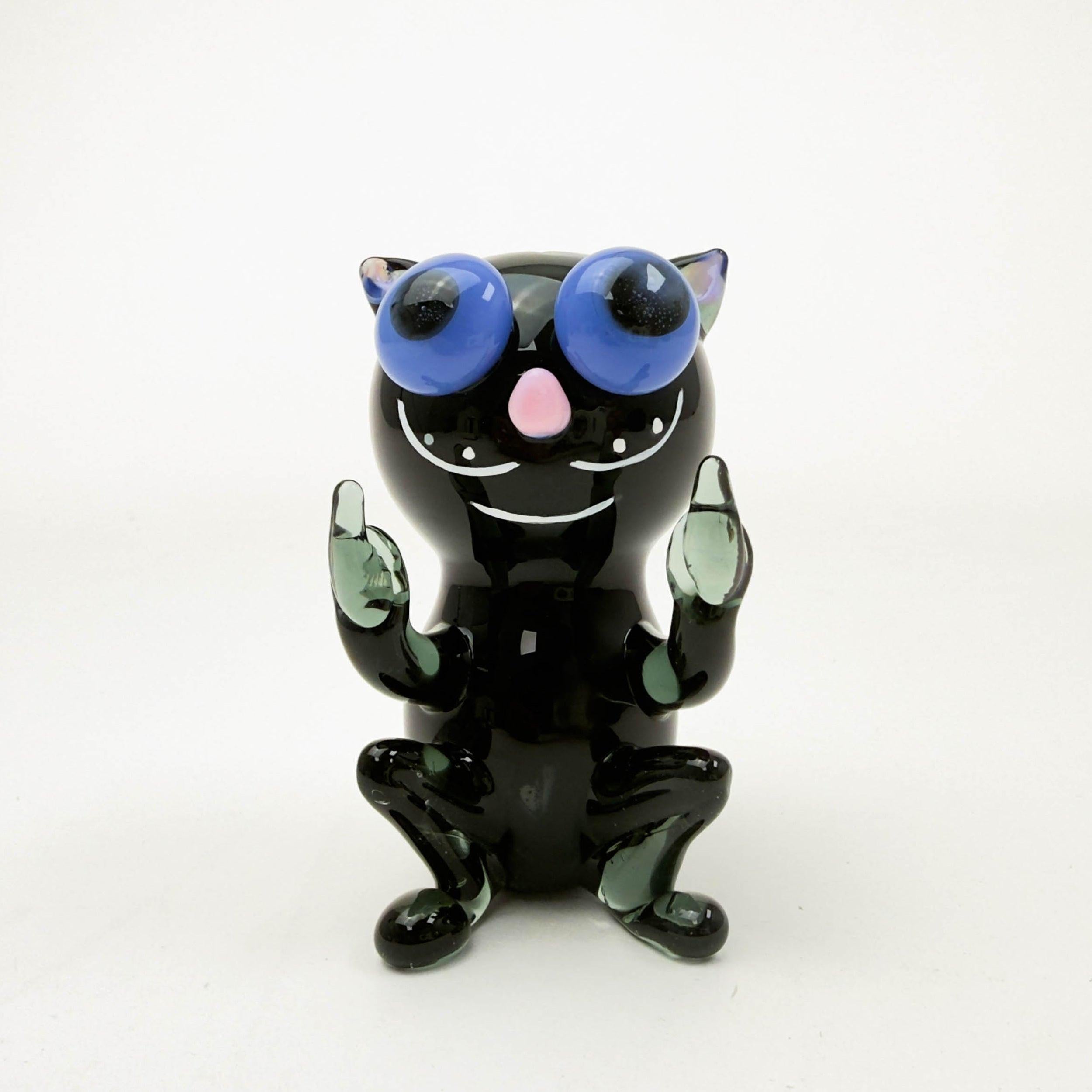 Cheech | 3.5" Black Cat Attack Hand Pipe [PIPE-169] Main image