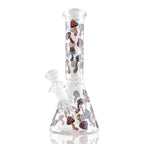 10" Psychedelic Shroomscape Beaker Bong – 4mm Thick Glass