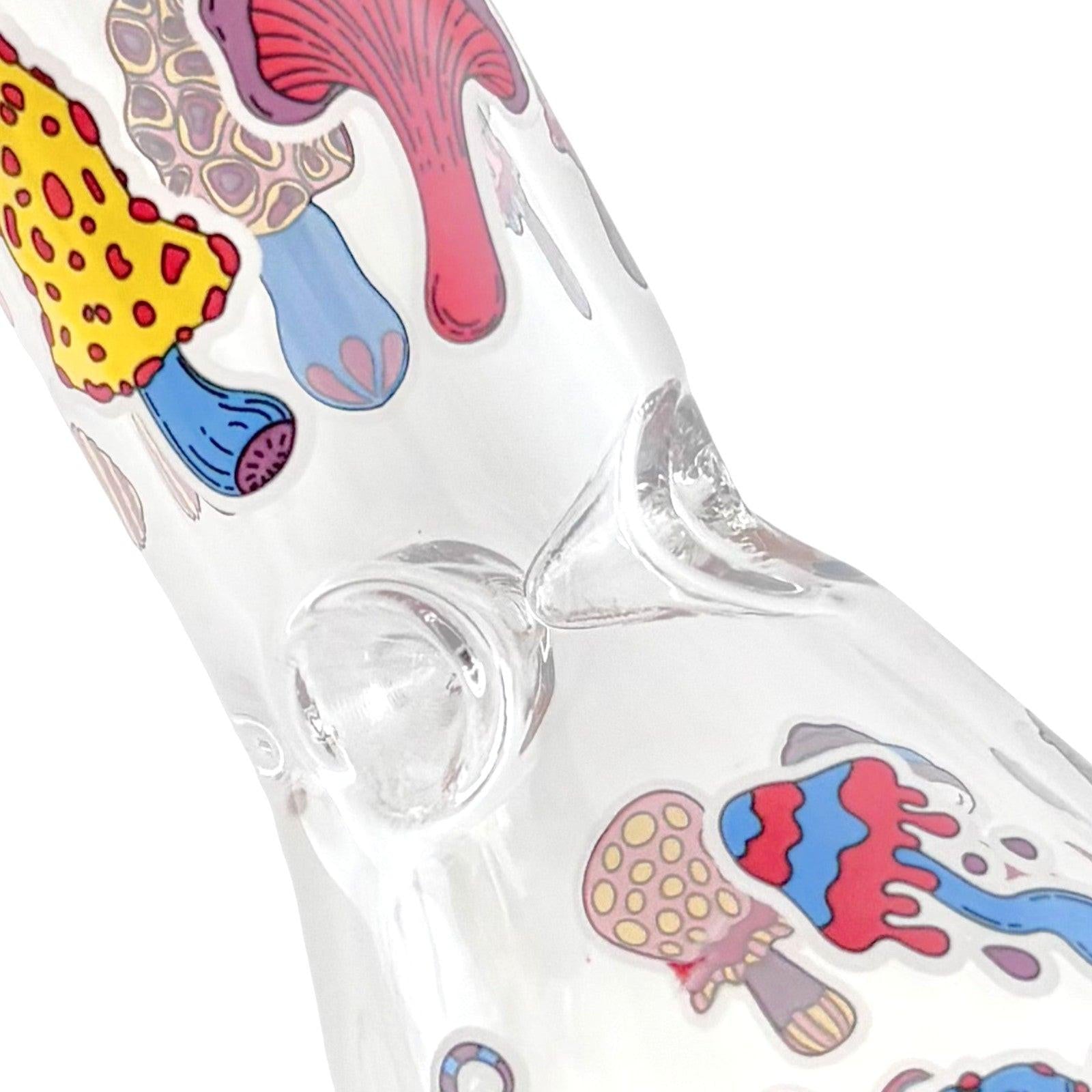 10" Psychedelic Shroomscape Beaker Bong – 4mm Thick Glass