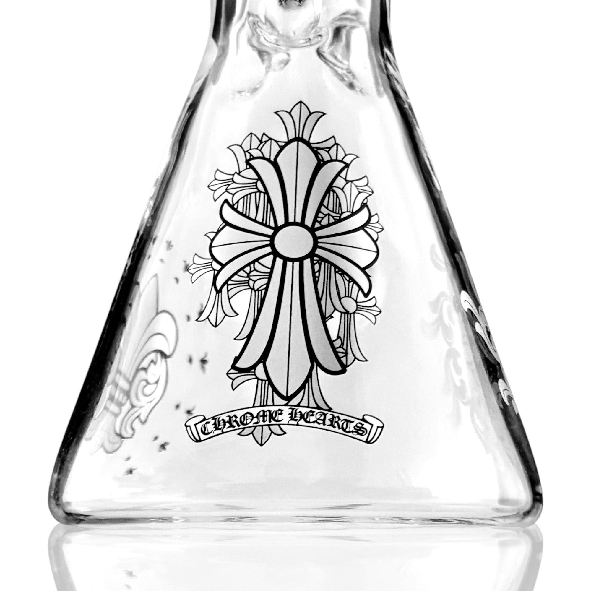 10" Gothic Cross Beaker Bong Series – 4mm Thick Glass