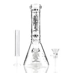 10" Gothic Cross Beaker Bong Series – 4mm Thick Glass