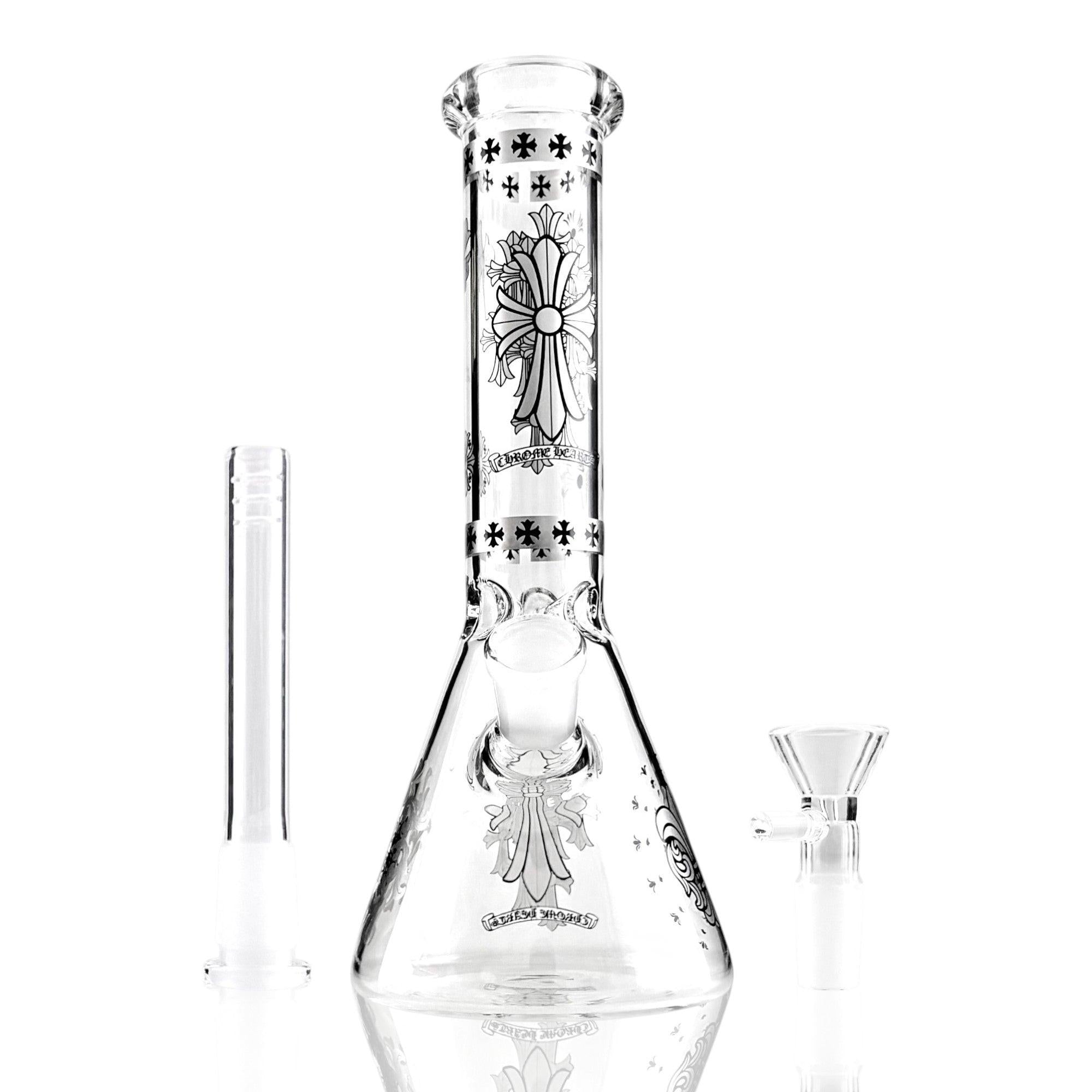 10" Gothic Cross Beaker Bong Series – 4mm Thick Glass