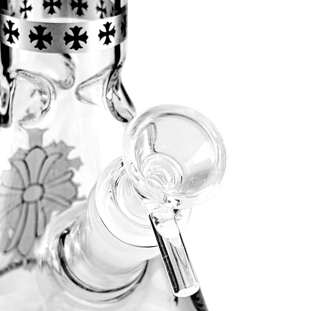 10" Gothic Cross Beaker Bong Series – 4mm Thick Glass