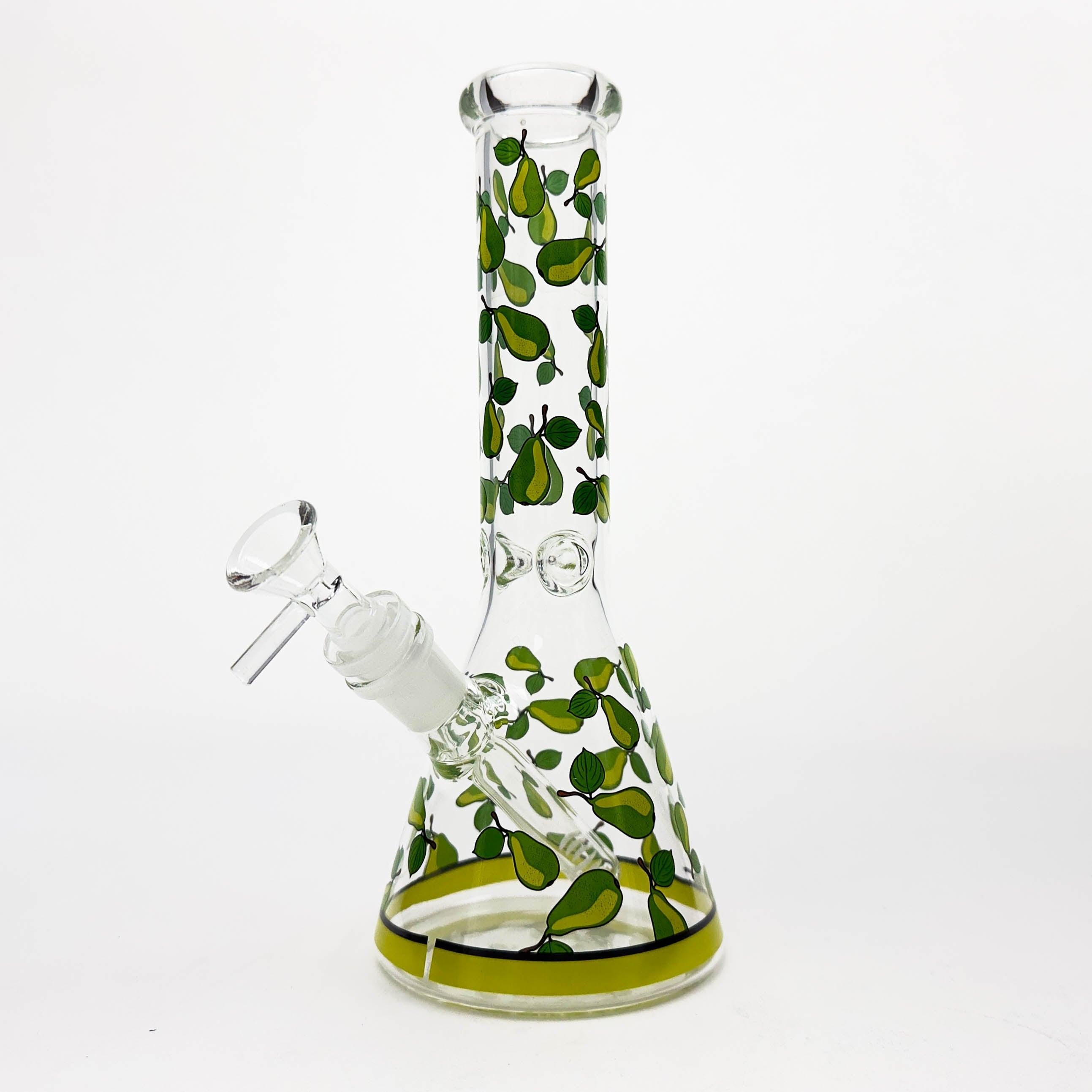 10" Glass Beaker Bong with Apple Design [FT08] Main image