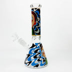 10" Glass Beaker Bong with R&M Design [FT09]