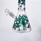 10" Glass Beaker Bong with Honeybee Design [FT07]