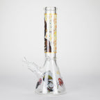 14" 7mm RM Skull Glass Bong – Heavy Duty Beaker Water Pipe [FTLL08]