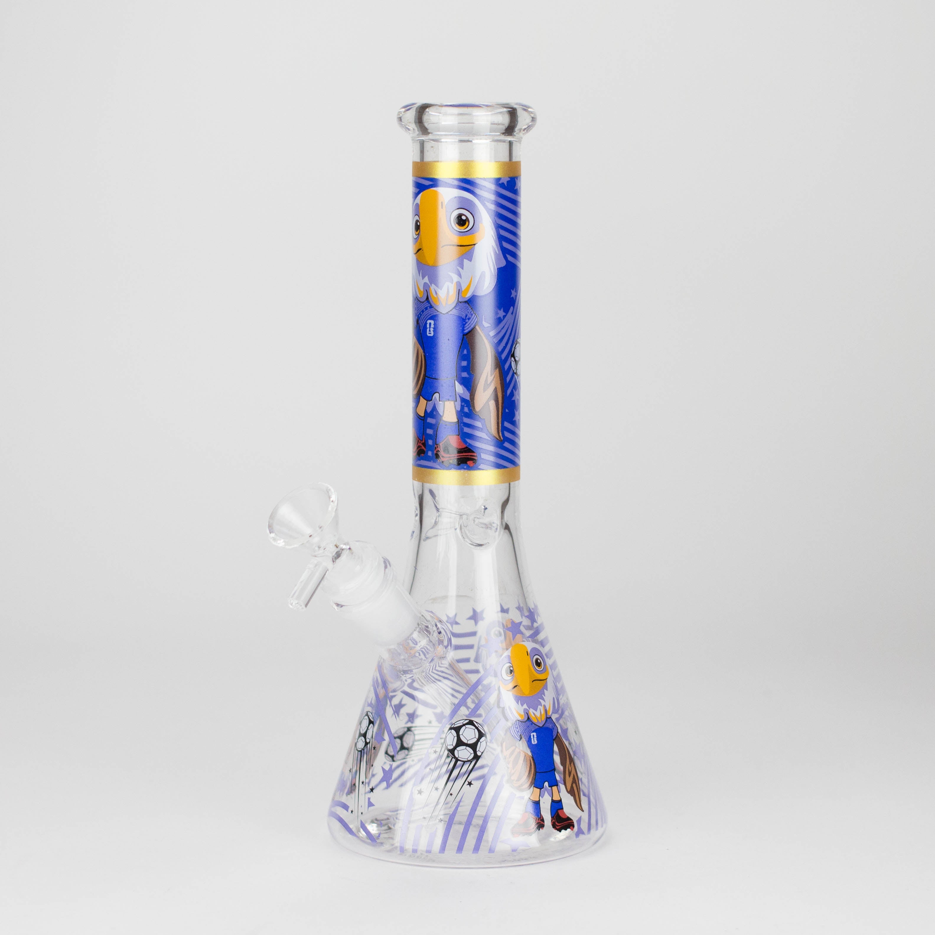 10" Soccer World Cup 2026 Mascot Glass Beaker Bong Secondary image