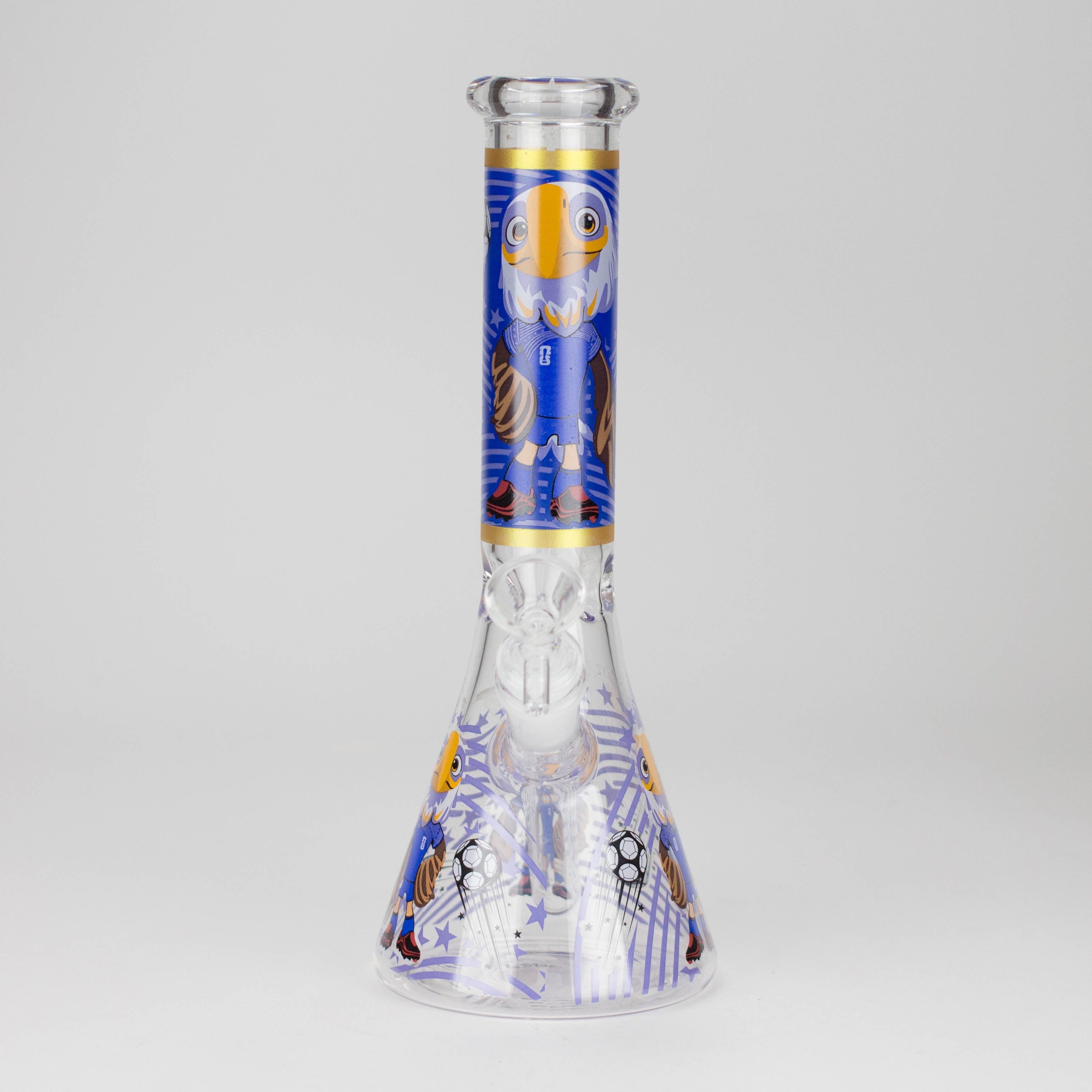 10" Soccer World Cup 2026 Mascot Glass Beaker Bong