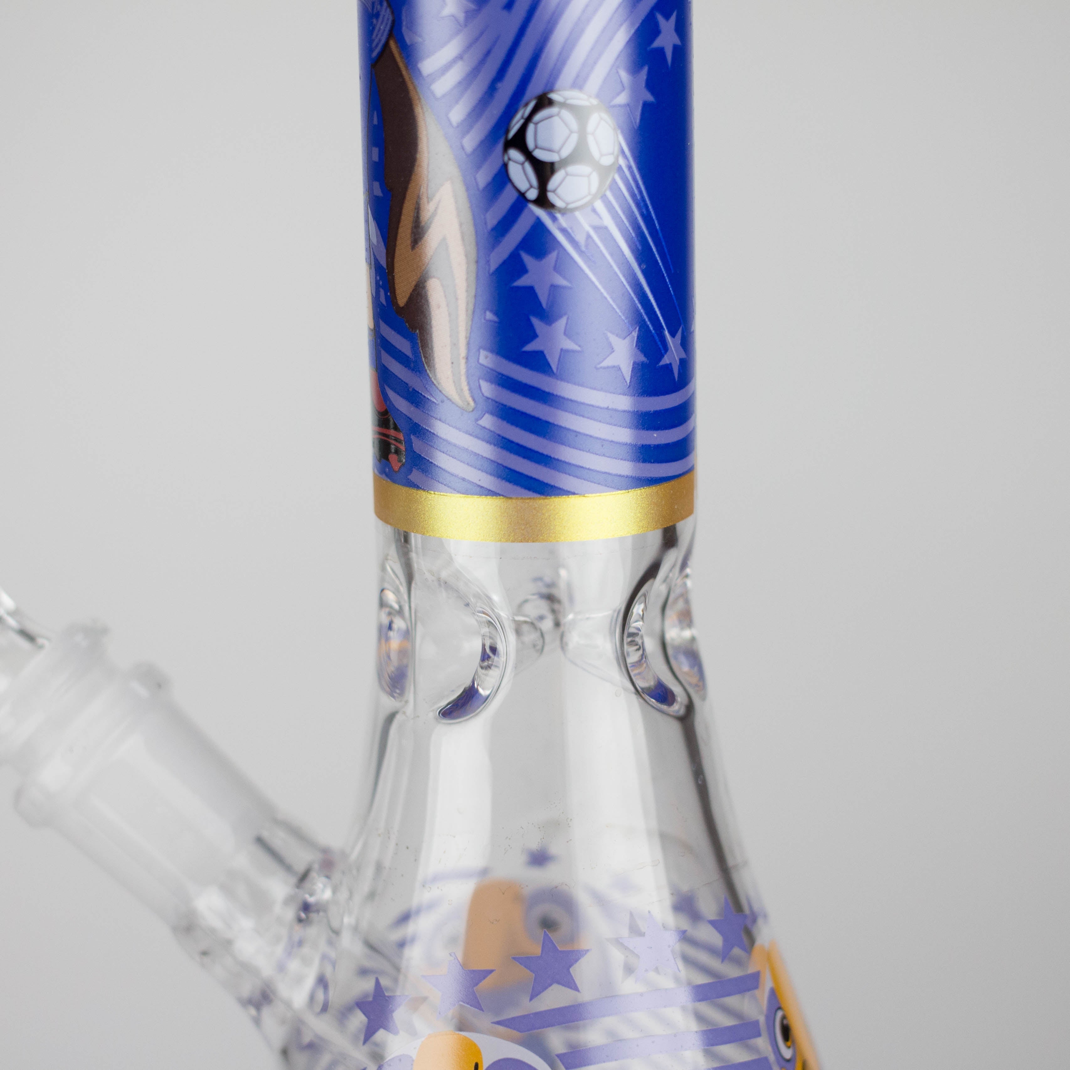 10" Soccer World Cup 2026 Mascot Glass Beaker Bong