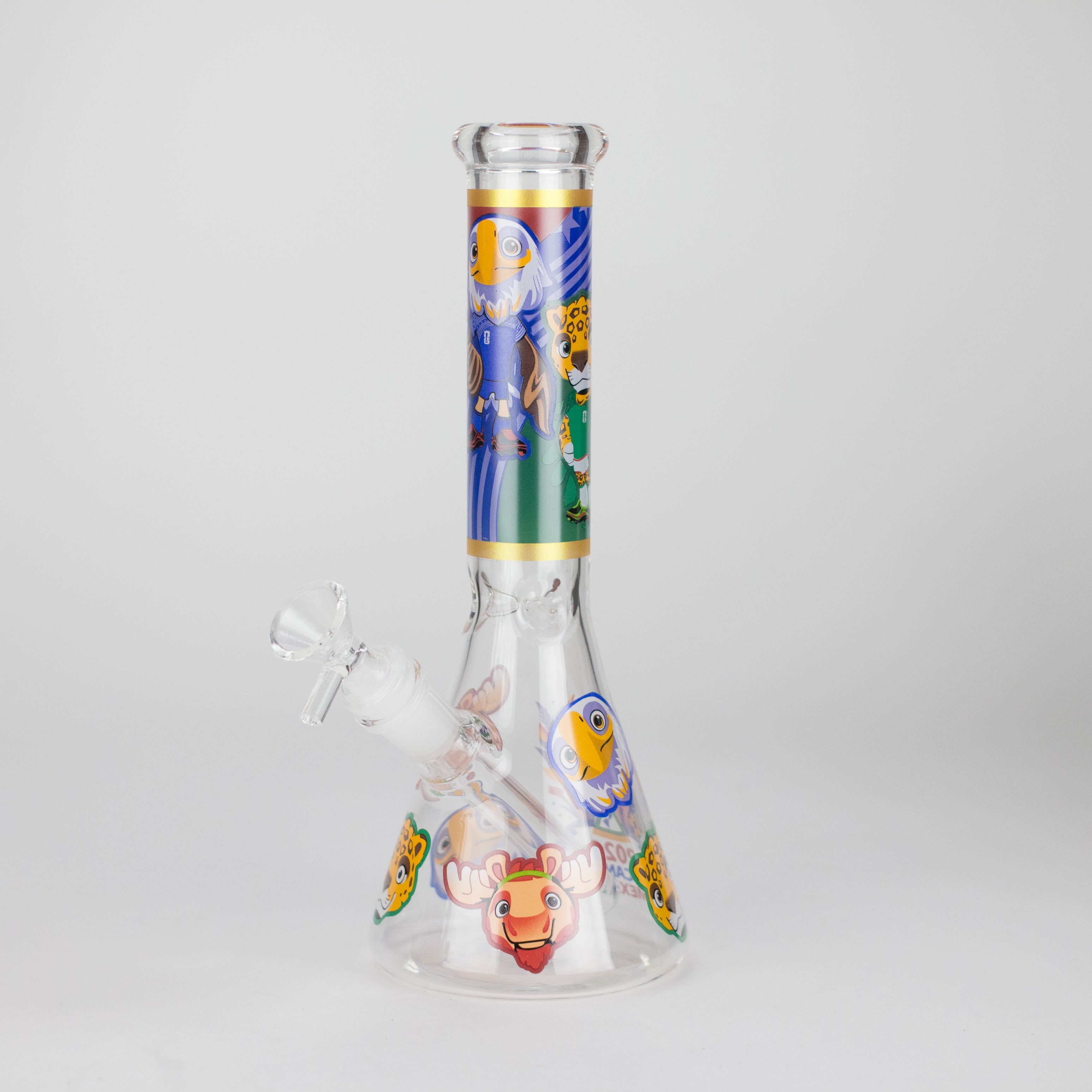 10" Soccer World Cup 2026 Mascot Glass Beaker Bong