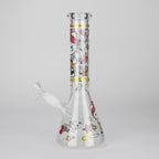 10" Wild Kitty Design Glass Beaker Bong