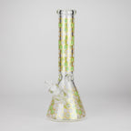 14" Beehive Design 7mm Thick Heavy Duty Glass Beaker Bong