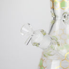 14" Beehive Design 7mm Thick Heavy Duty Glass Beaker Bong