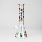 10" Wild Kitty Design Glass Beaker Bong