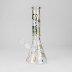 10" Wild Kitty Design Glass Beaker Bong