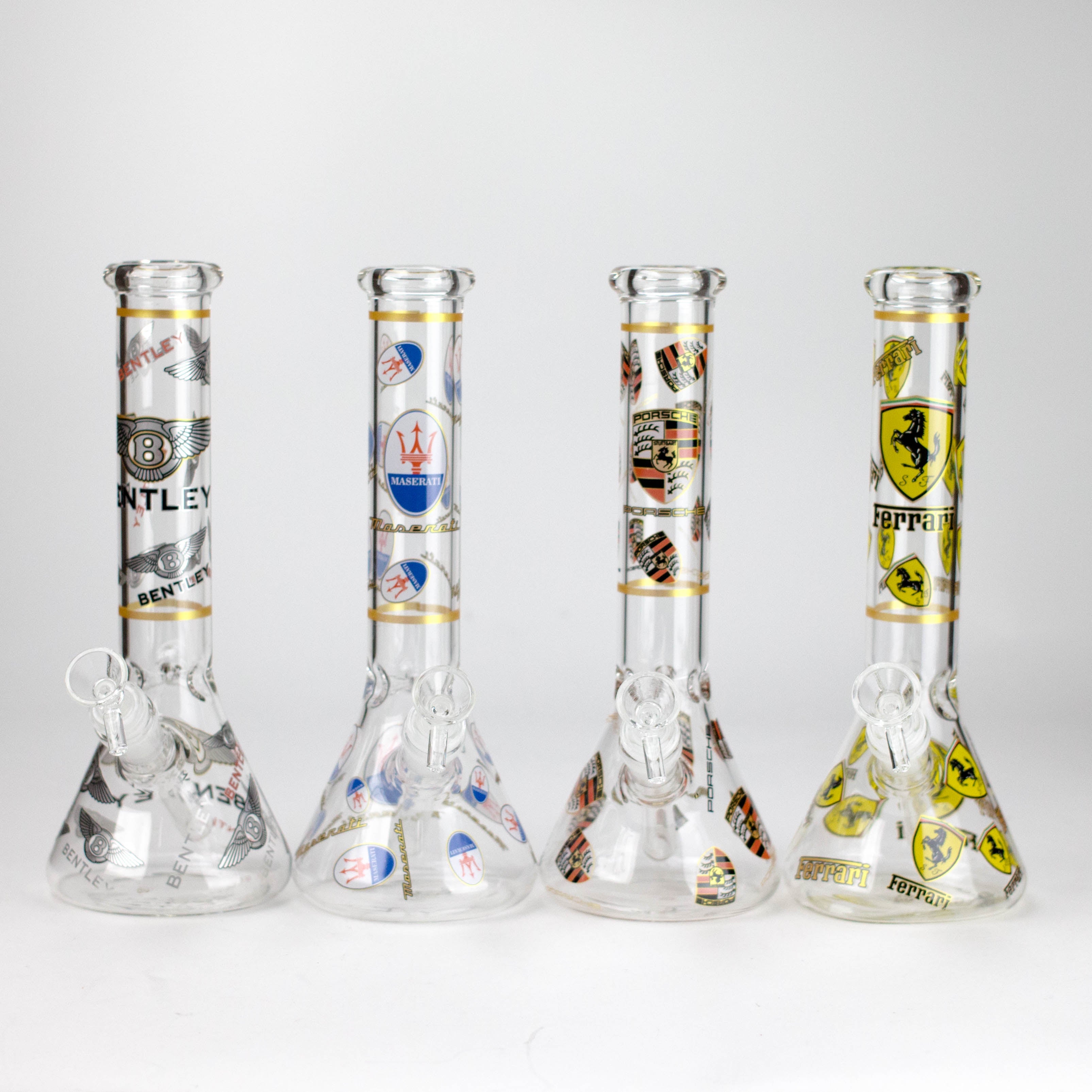10" Luxury Car Design Glass Beaker Bong Main image