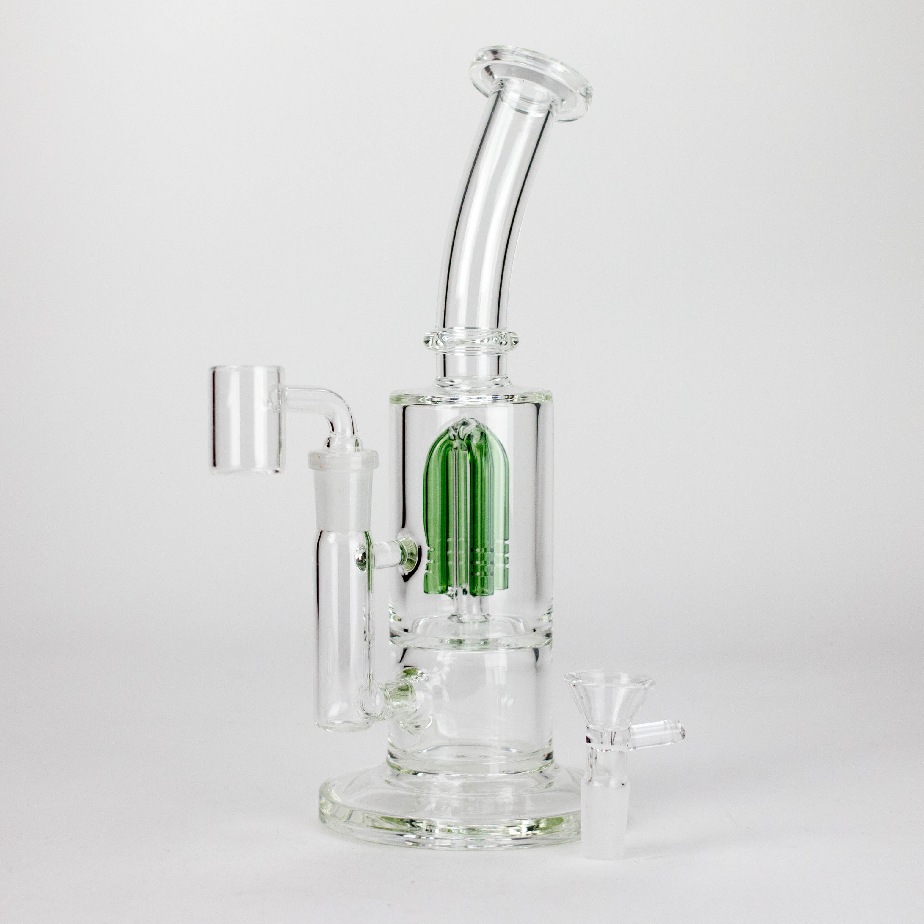 Triangle | 10" 2-in-1 Premium Glass Dab Rig with Tree Percolator Secondary image
