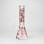 10" Ancient Art Design Glass Beaker Bong