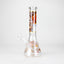 10" Fox and Bunny Design Glass Beaker Bong