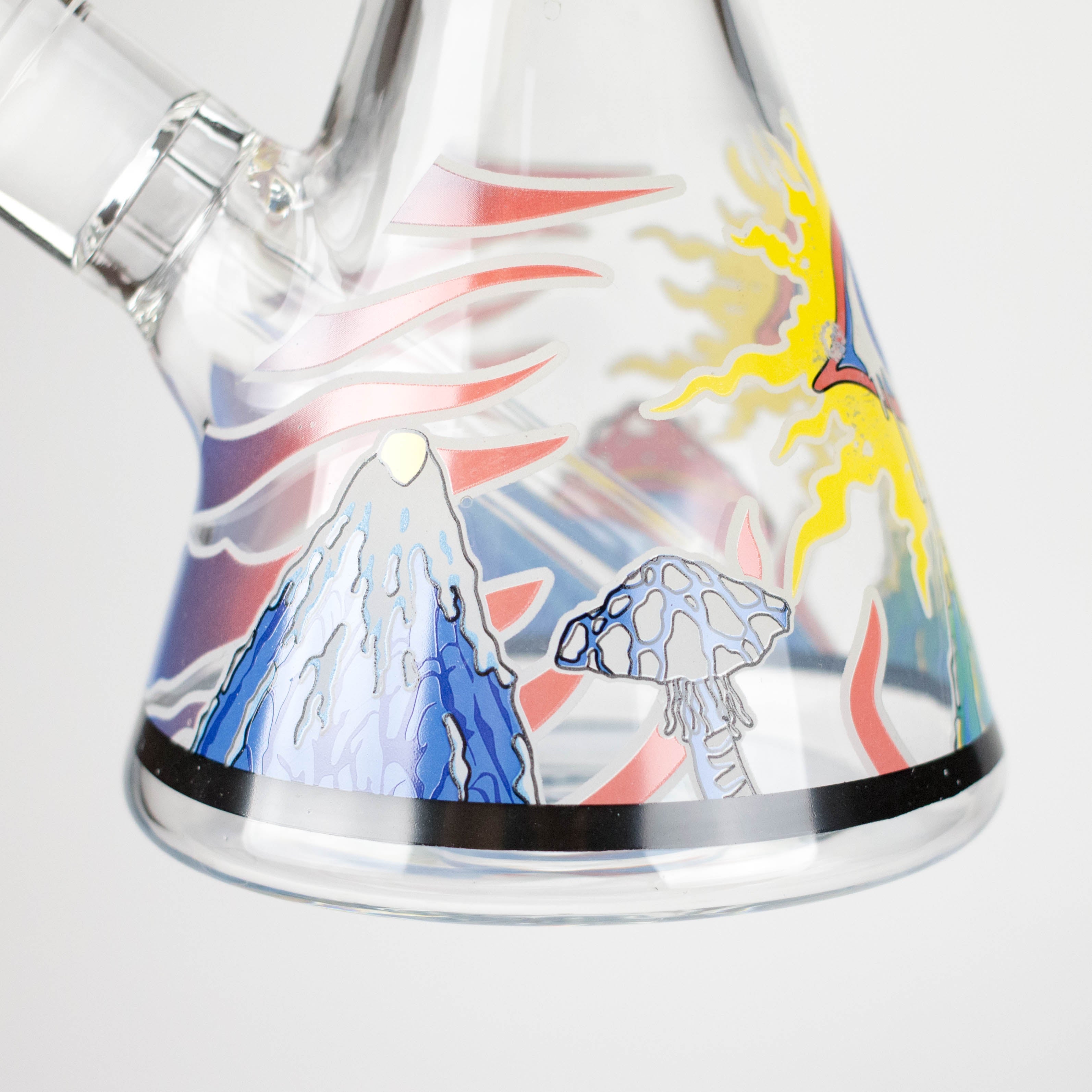 14" Eye Design 7mm Thick Heavy-Duty Glass Beaker Bong Secondary image